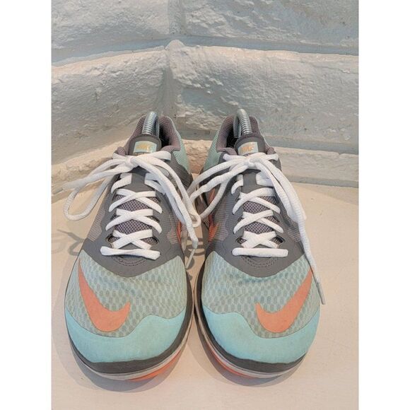Nike FS Lite Run 3 Women's Size 7.0 Gray Blue Running Shoes Sneakers 807145-400 - Picture 3 of 10